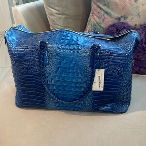 Brahmin Duxbury Weekender Vista Blue Ombre Melbourne Bag
